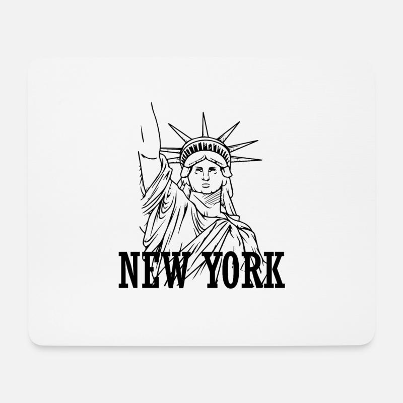 New York - Mousepad (Querformat) - Weiß