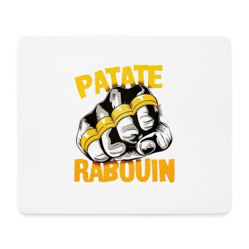patate 2 rabouin - Tapis de souris (format paysage) - blanc - Devant