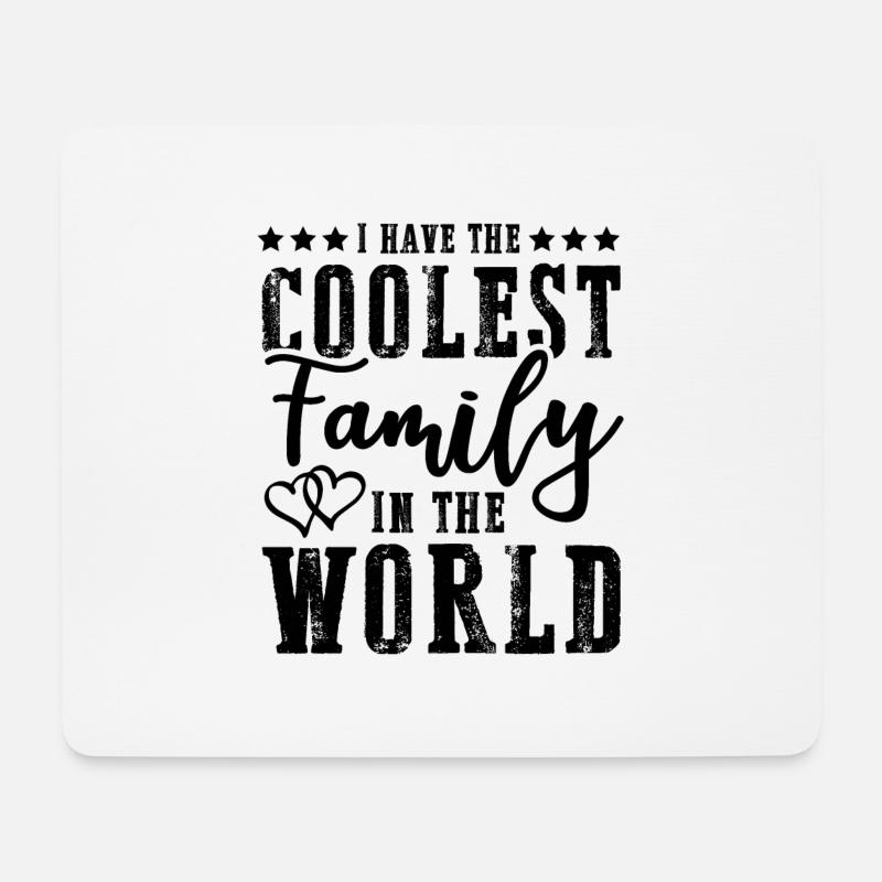 coolste Familie - Mousepad (Querformat) - Weiß