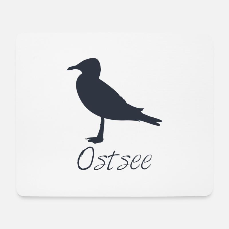 Ostsee - Mousepad (Querformat) - Weiß
