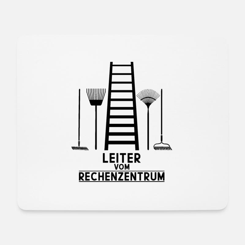 LEITER VOM RECHENZENTRUM - Mousepad (Querformat) - Weiß
