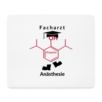 Facharzt Anästhesie - Mousepad (Querformat) - Weiß - Vorne