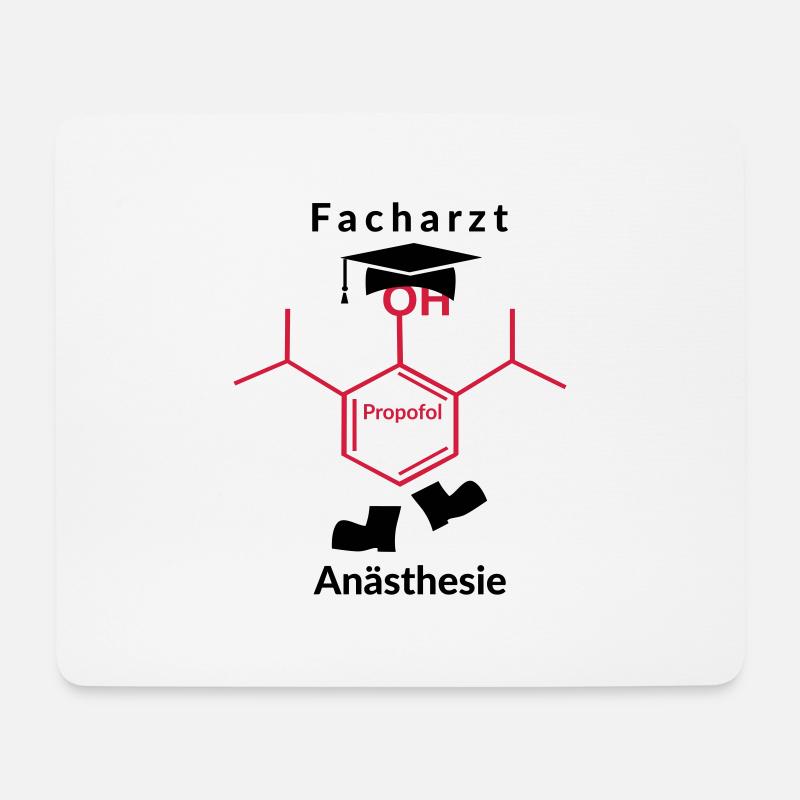 Facharzt Anästhesie - Mousepad (Querformat) - Weiß