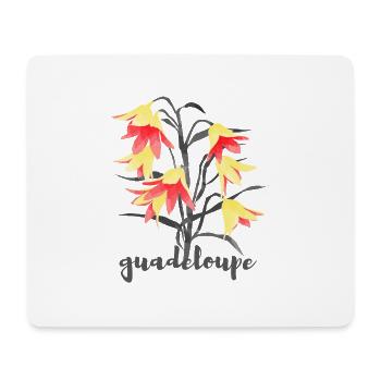 Fleur de Guadeloupe - Tapis de souris (format paysage) - blanc - Devant