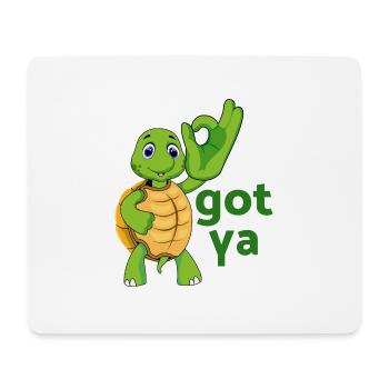 Tortue de tortue aquatique testudines crapaud - Tapis de souris (format paysage) - blanc - Devant