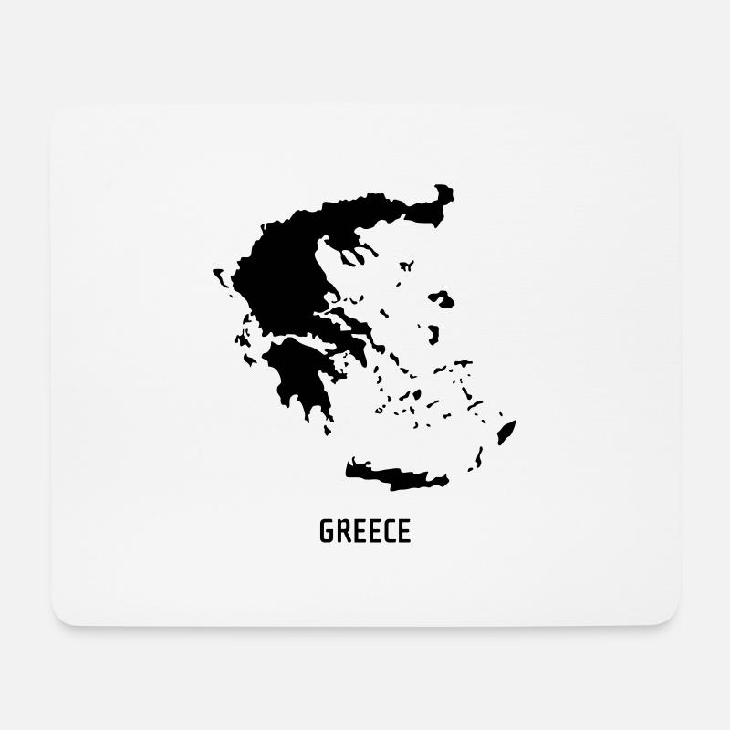 Griechenland - Landkarte Map - Mousepad (Querformat) - Weiß