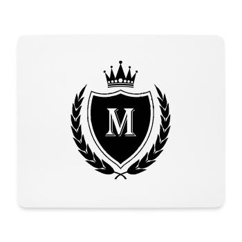 wappen M Krone - Mousepad (Querformat) - Weiß - Vorne