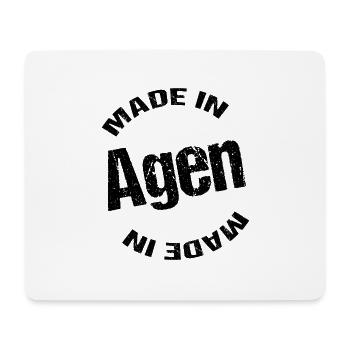 Hergestellt in Agen - Mousepad (Querformat) - Weiß - Vorne