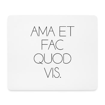 L’amour fait ce que vous voulez que les Écritures latines disent - Tapis de souris (format paysage) - blanc - Devant