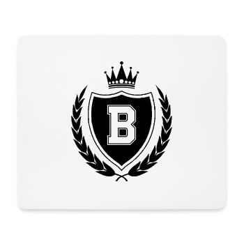 wappen B Krone - Mousepad (Querformat) - Weiß - Vorne
