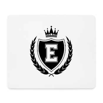 wappen E Krone - Mousepad (Querformat) - Weiß - Vorne
