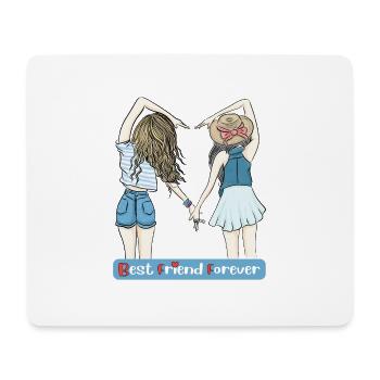 BFF - Bester Freund für immer - Mousepad (Querformat) - Weiß - Vorne