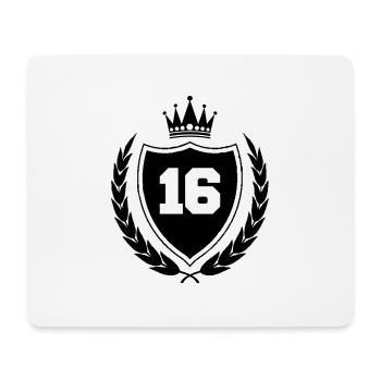 armoiries 16 - Tapis de souris (format paysage) - blanc - Devant