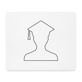 Étudiant - Tapis de souris (format paysage) - blanc - Devant