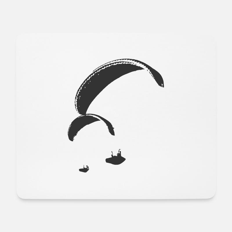 Gleitschirm Team - Mousepad (Querformat) - Weiß