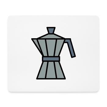 Café Bialetti - Tapis de souris (format paysage) - blanc - Devant