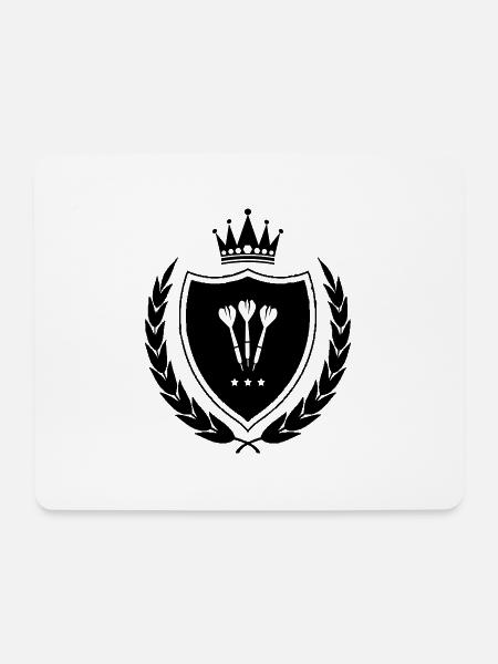 Wappen Dart - Mousepad (Querformat) - Weiß