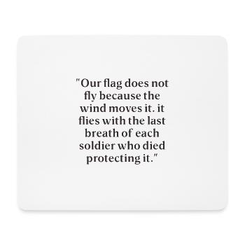 Memorial Day Quotes - Mouse Pad (horizontal) - white - Front