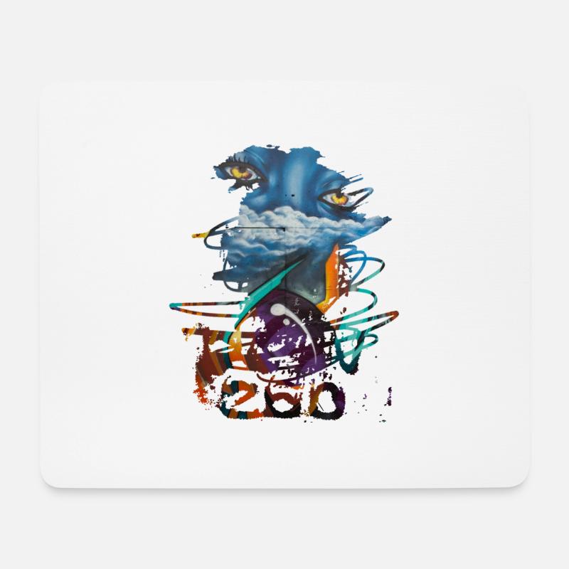 Graffiti Kunst Graffiti Stil Graffiti Splash - Mousepad (Querformat) - Weiß