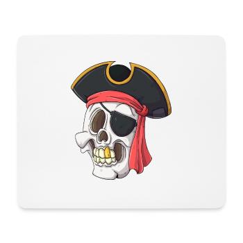 Cooler Pirat - Mousepad (Querformat) - Weiß - Vorne