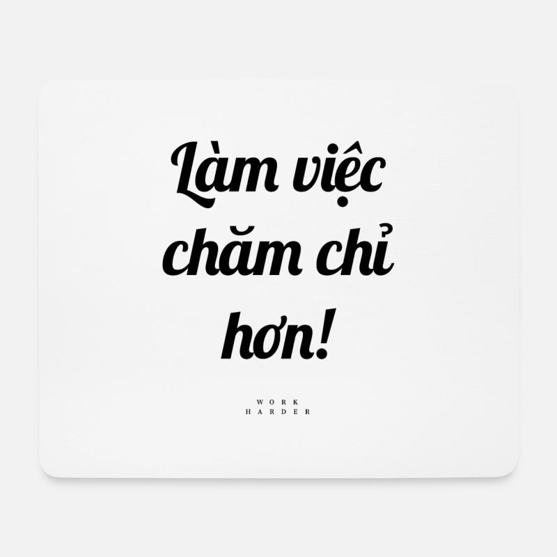 Vietnamesisch Spruch - Mousepad (Querformat) - Weiß
