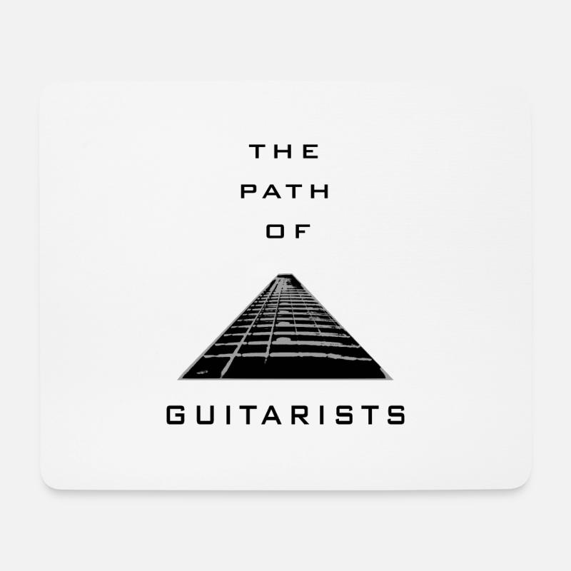 The path of guitarists - Mousepad (Querformat) - Weiß