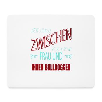 geburtstag dogge geburtstagsgeschenk spruch zitat - Mousepad (Querformat) - Weiß - Vorne