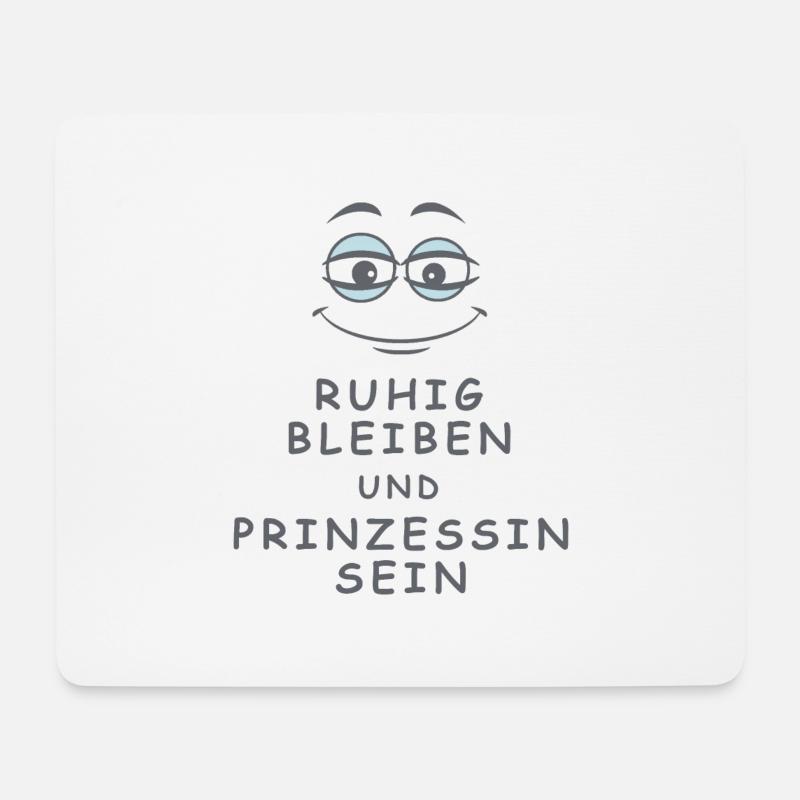 Prinzessin sein - Mousepad (Querformat) - Weiß