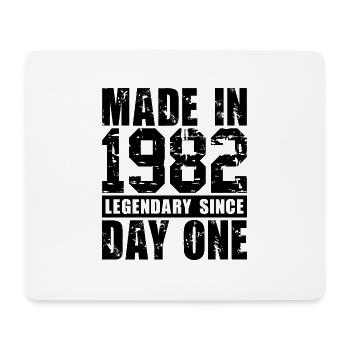 Hergestellt 1982, legendär seit dem ersten Tag - Mousepad (Querformat) - Weiß - Vorne