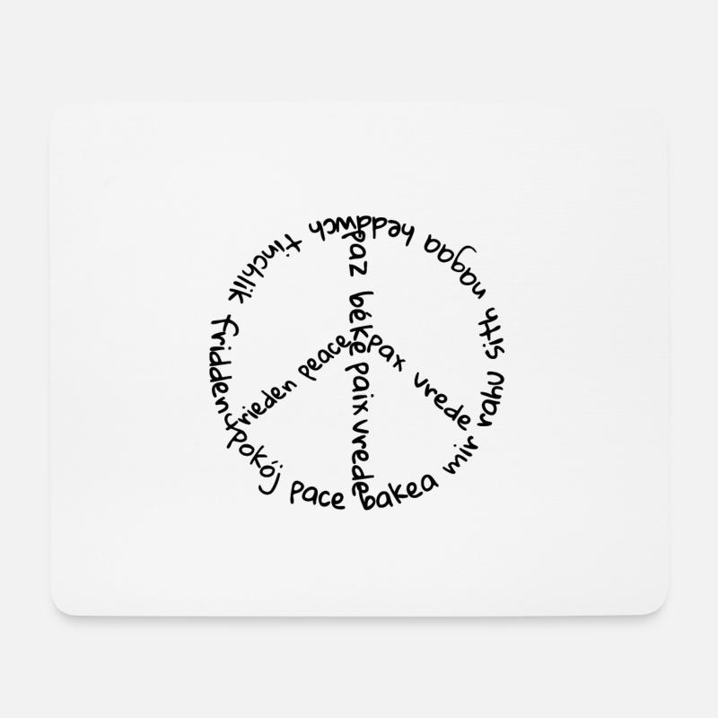 frieden - Mousepad (Querformat) - Weiß