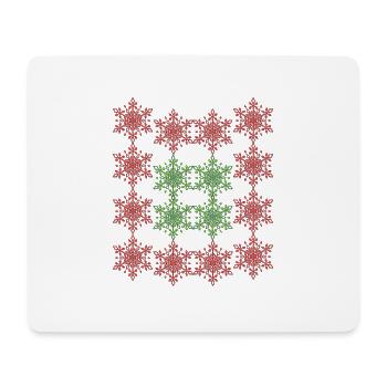 rote sterne - Mousepad (Querformat) - Weiß - Vorne
