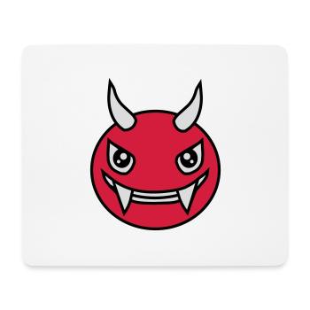 Design Face Evil Devil - Mouse Pad (horizontal) - white - Front