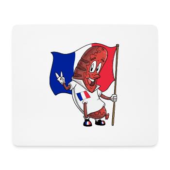 French Pork Bratwurst - Mouse Pad (horizontal) - white - Front