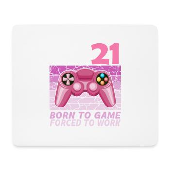 21. Geburtstag Gamer Videospiele - Mousepad (Querformat) - Weiß - Vorne