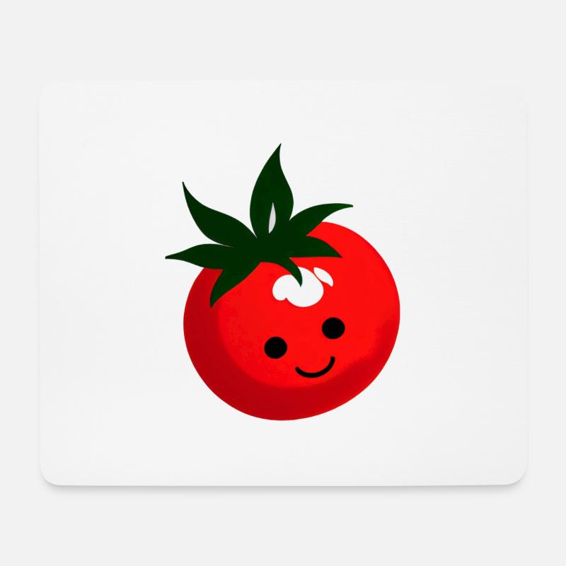 Tomaten Comic Tomate süß Cartoon 17 - Mousepad (Querformat) - Weiß
