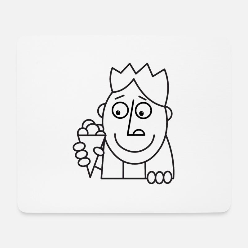 Eis! - Mousepad (Querformat) - Weiß