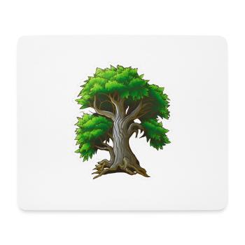 Lebenssäule: Der majestätische Baum - Mousepad (Querformat) - Weiß - Vorne