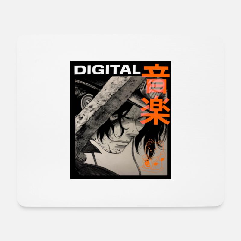 manga digital - Mouse Pad (horizontal) - white