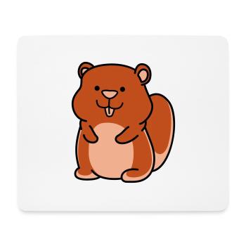 hamster - Mousepad (Querformat) - Weiß - Vorne