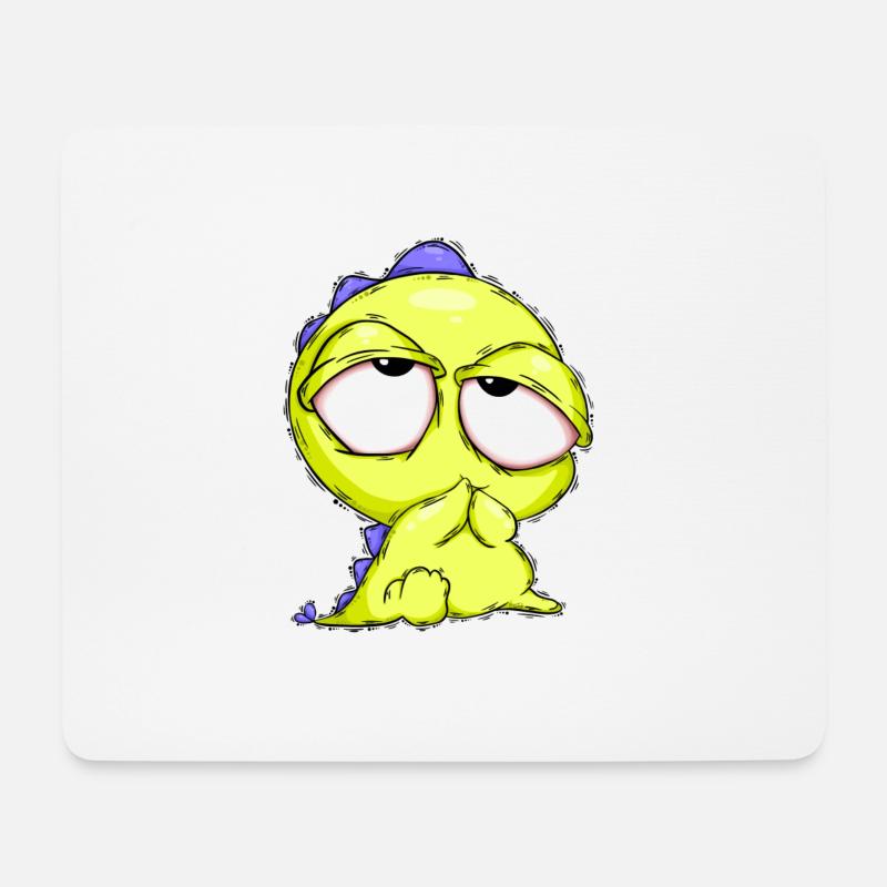 Dinobaby - Mousepad (Querformat) - Weiß