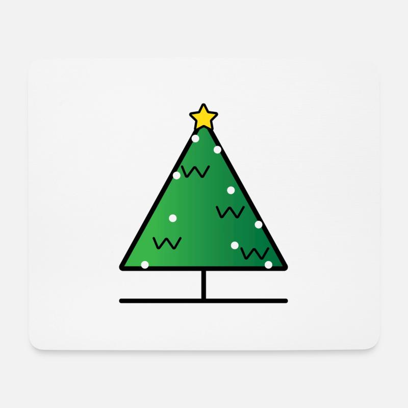 Christmas Tree - Mouse Pad (horizontal) - white