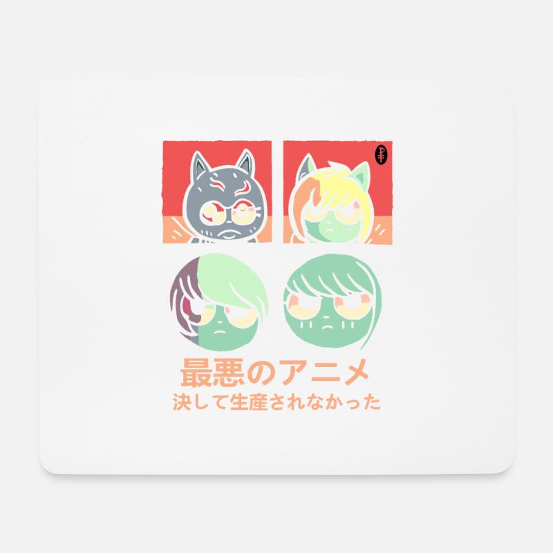Der schlechteste Anime, der nie produziert wurde - Mousepad (Querformat) - Weiß