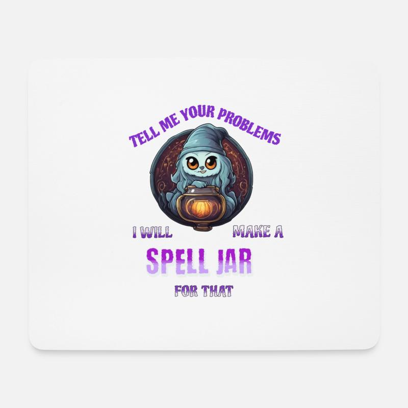 Spell Jar - Mousepad (Querformat) - Weiß