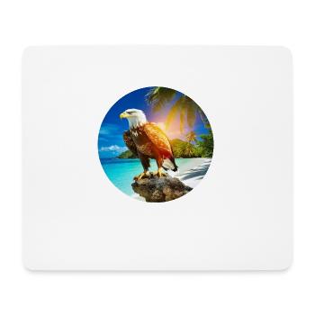Eagle at Eagle Beach Aruba Summer Vacation - Mouse Pad (horizontal) - white - Front