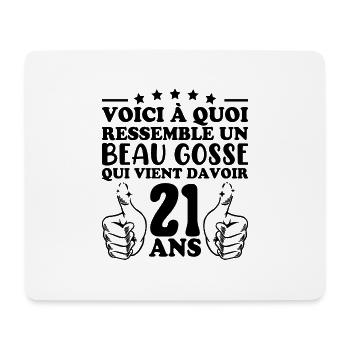 21 Jahre alte Geschenkidee Humor Geburtstag gutaussehendes Kind - Mousepad (Querformat) - Weiß - Vorne
