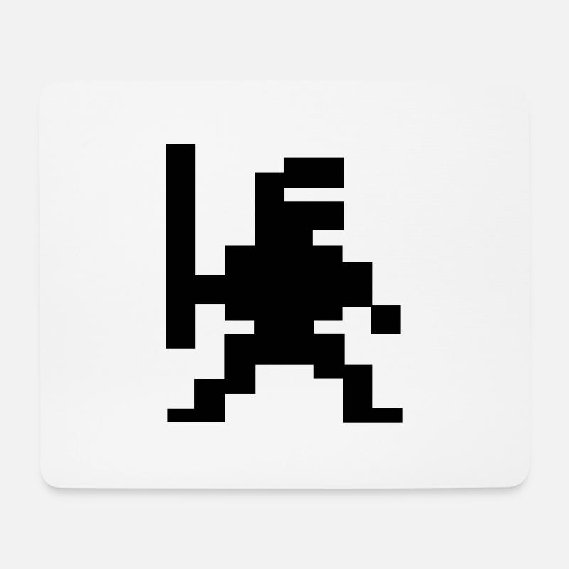 NinPix Fighter - Mousepad (Querformat) - Weiß