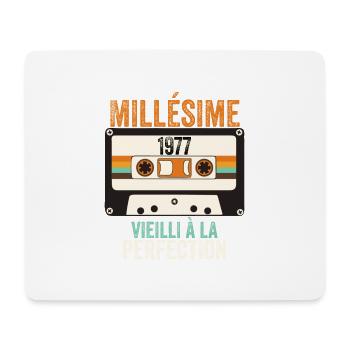 Millésime 1977 vieilli à la perfection - Tapis de souris (format paysage) - blanc - Devant