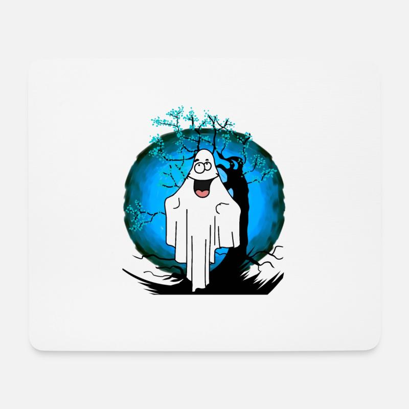 Halloween Gespenst Geist Geister - Mousepad (Querformat) - Weiß