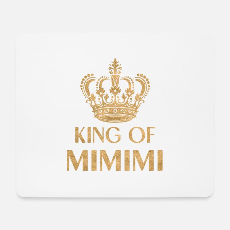 King of mimimi - Mousepad (Querformat) - Weiß