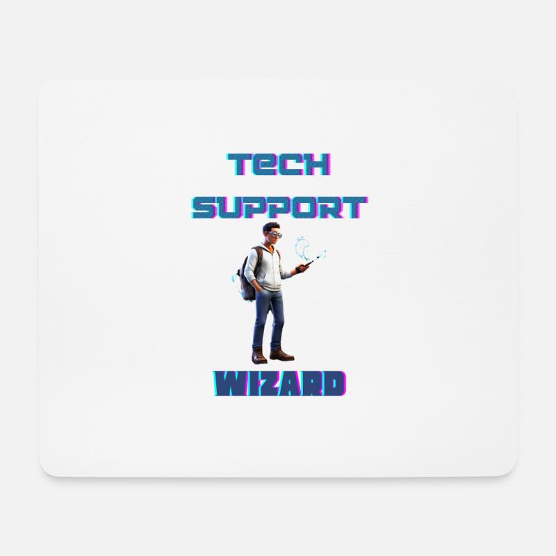 Tech Support Wizard - Mouse Pad (horizontal) - white